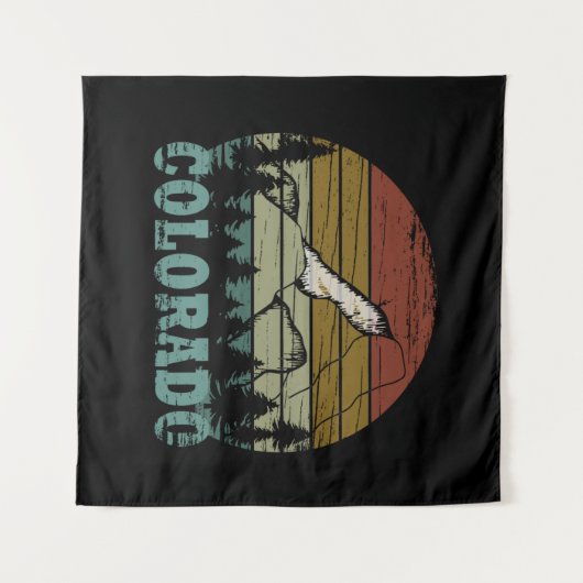 Rocky Mountains Colorado Wandteppich (Vorderseite (Horizontal))