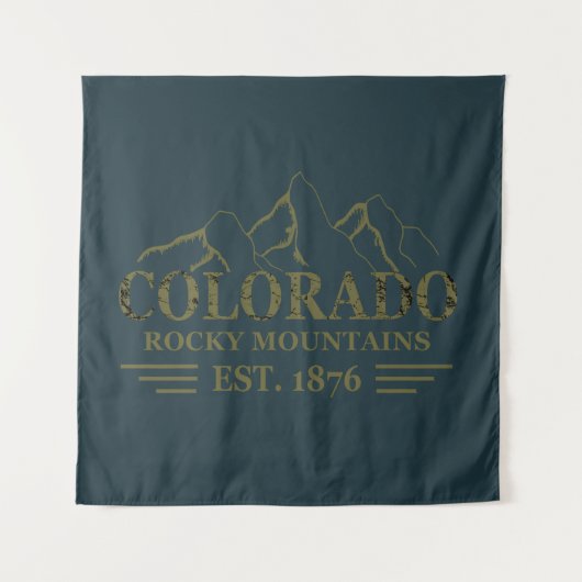 Rocky Mountains Colorado Wandteppich (Vorderseite)