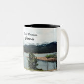 Rocky Mountains, Colorado Zweifarbige Tasse (VorderseiteRechts)