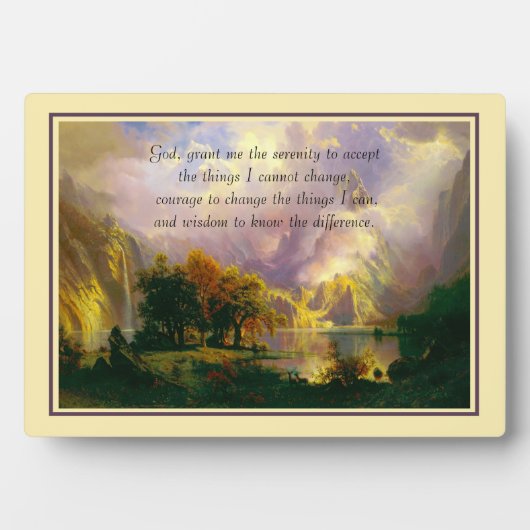 Rocky Mountains Geländeplakette Fotoplatte (Vorderseite)