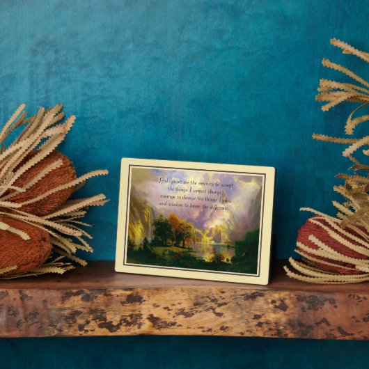 Rocky Mountains Geländeplakette Fotoplatte (Seite)