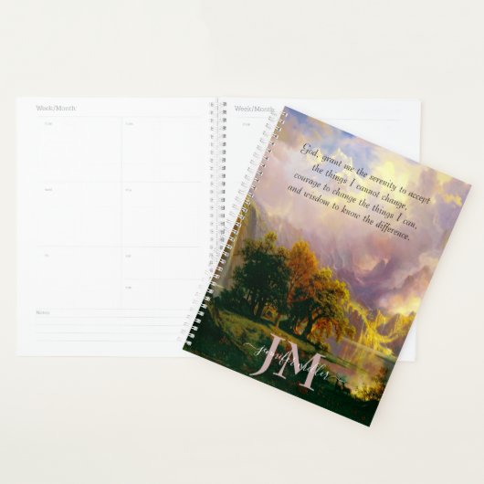 Rocky Mountains Gelassenheit Gebet personalisiert Planer (Anzeige)