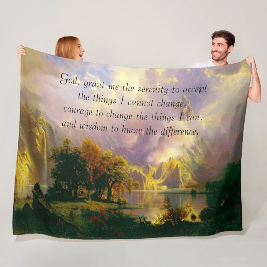 Rocky Mountains Gelassenheit Gebete Vlies Decke (Beispiel)