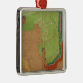 Rocky Mountains geologisch Silbernes Ornament (Rechts)