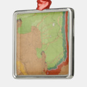 Rocky Mountains geologisch Silbernes Ornament (Links)