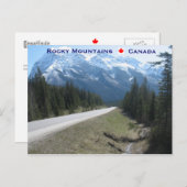 Rocky Mountains Kanada Postkarte (Vorne/Hinten)
