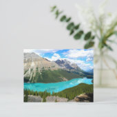 Rocky Mountains Lake Postcard Postkarte (Stehend Vorderseite)