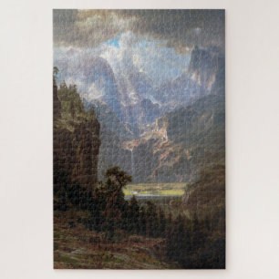 Rocky Mountains, Lander's Peak, Albert Bierstadt Puzzle