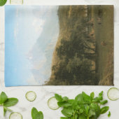 Rocky Mountains, Lander's Peak von Albert Bierstad Geschirrtuch (Gefaltet)