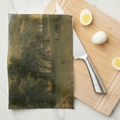 Rocky Mountains, Lander's Peak von Albert Bierstad Geschirrtuch (Viertel Falte)