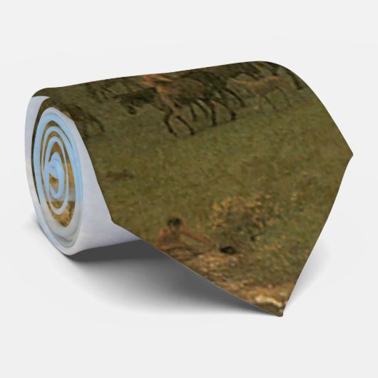 Rocky Mountains, Lander's Peak von Albert Bierstad Krawatte (Gerollt)