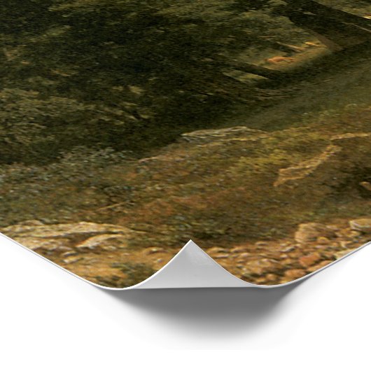 Rocky Mountains, Lander's Peak von Albert Bierstad Poster (Ecke)