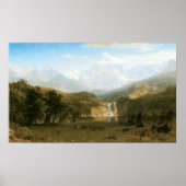 Rocky Mountains, Lander's Peak von Albert Bierstad Poster (Vorne)