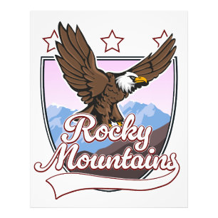 Rocky Mountains-Logo Fotodruck