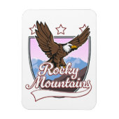 Rocky Mountains-Logo Magnet (Vertikal)