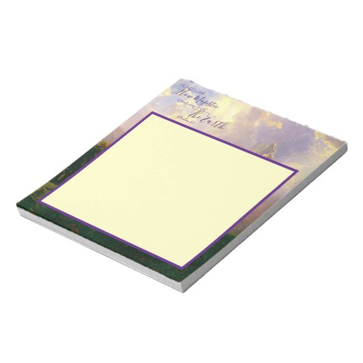 Rocky Mountains Majestic Notizblock (Rotiert)