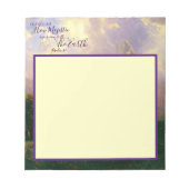 Rocky Mountains Majestic Notizblock (Vorderseite)