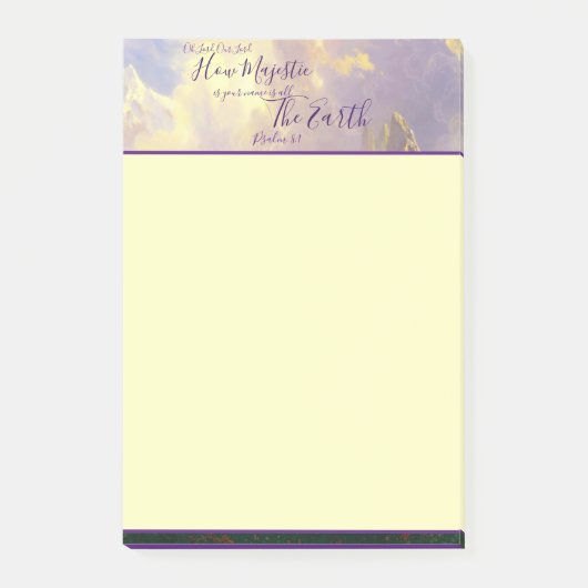 Rocky Mountains Majestic Post-it Klebezettel (Vorderseite)