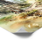 Rocky Mountains Malerei Smoky Pine Forest Poster (Ecke)