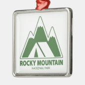 Rocky Mountains National Park Mountains Camping Ornament Aus Metall (Links)