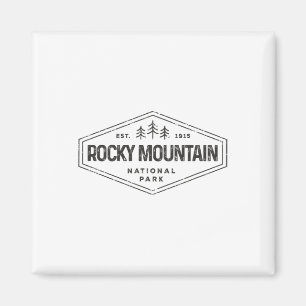 Rocky Mountains National Park T-Shirt-Abzeichen Ca Magnet