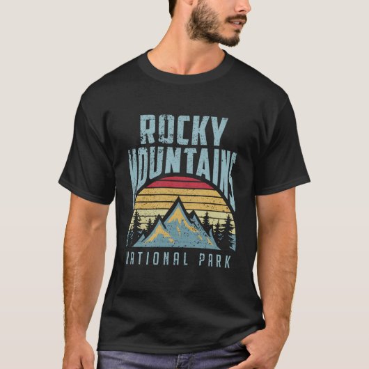 Rocky Mountains Nationalpark Colorado T-Shirt (Vorderseite)