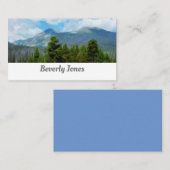 Rocky Mountains Natur Art Landschaft Brauch Visitenkarte (Vorne/Hinten)