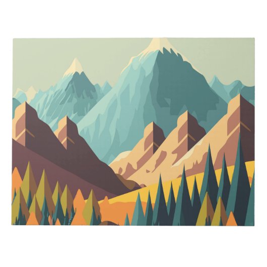 Rocky Mountains Notizblock (Vorderseite)