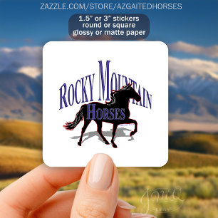 Rocky Mountains - Personalisieren Quadratischer Aufkleber
