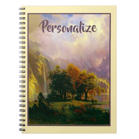 Rocky Mountains personalisiertes Notebook Notizblock (Vorderseite)