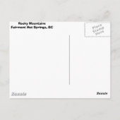 Rocky Mountains Postkarte (Rückseite)