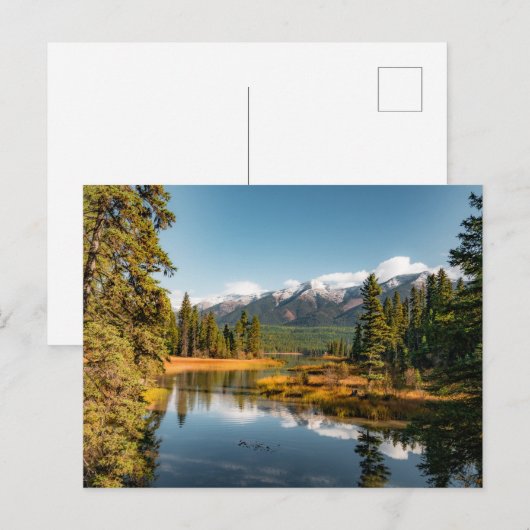 Rocky Mountains Postkarte (Vorne/Hinten)