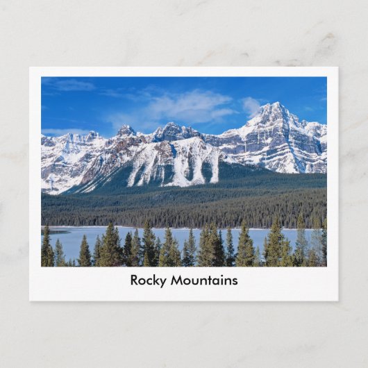 Rocky Mountains Postkarte (Vorderseite)