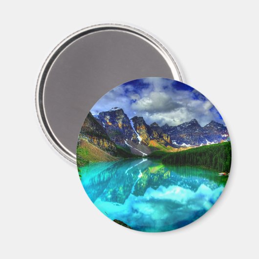 Rocky Mountains | schöne Inspiration Magnet (Vorderseite/Rückseite)