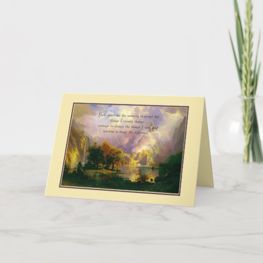 Rocky Mountains Sereity Gebet Karte (Vorderseite)