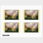 Rocky Mountains Sereity Gebet Rechteckiger Aufkleber (Blatt)