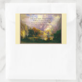 Rocky Mountains Sereity Gebet Rechteckiger Aufkleber (Tasche)