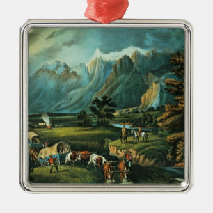 Rocky Mountains Silbernes Ornament