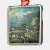 Rocky Mountains Silbernes Ornament (Links)