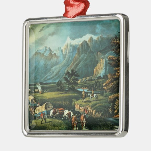 Rocky Mountains Silbernes Ornament (Links)