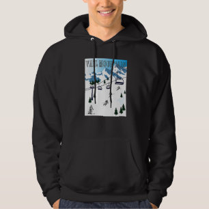Rocky Mountains Vail Berg Wintersport Skigebiet Hoodie