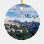 Rocky Mountains-Verzierung - Alberta Keramik Ornament (Vorne)