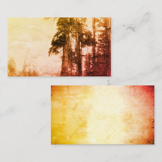 Rocky Mountains Visitenkarte Vorlage Foto Art (Vorne/Hinten)