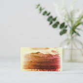 Rocky Mountains Visitenkarte Vorlage Foto Art (Stehend Vorderseite)