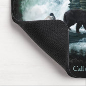 Rocky Mountains Wasserfall & Wildlife Mousepad (Ecke)