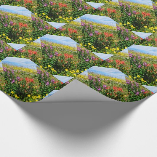 Rocky Mountains-Wildblumen Geschenkpapier (Ecke)
