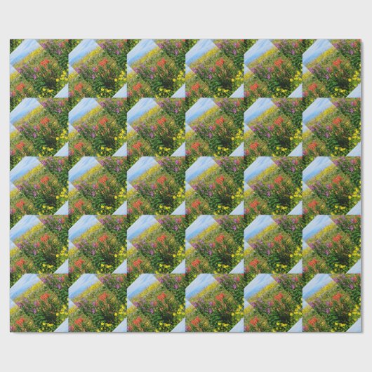 Rocky Mountains-Wildblumen Geschenkpapier (Flach)