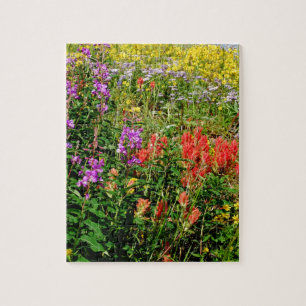 Rocky Mountains-Wildblumen Puzzle