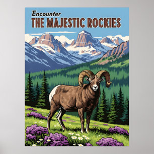 Rocky Mountains - Wildnis und Natur Poster