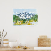 Rocky Mountains Winterschnee Colorado Poster (Küche)